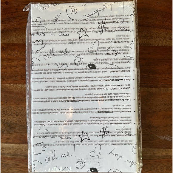 Savage X Fenty Bad Gal Doddle Print Black & White Diary - Picture 2 of 4